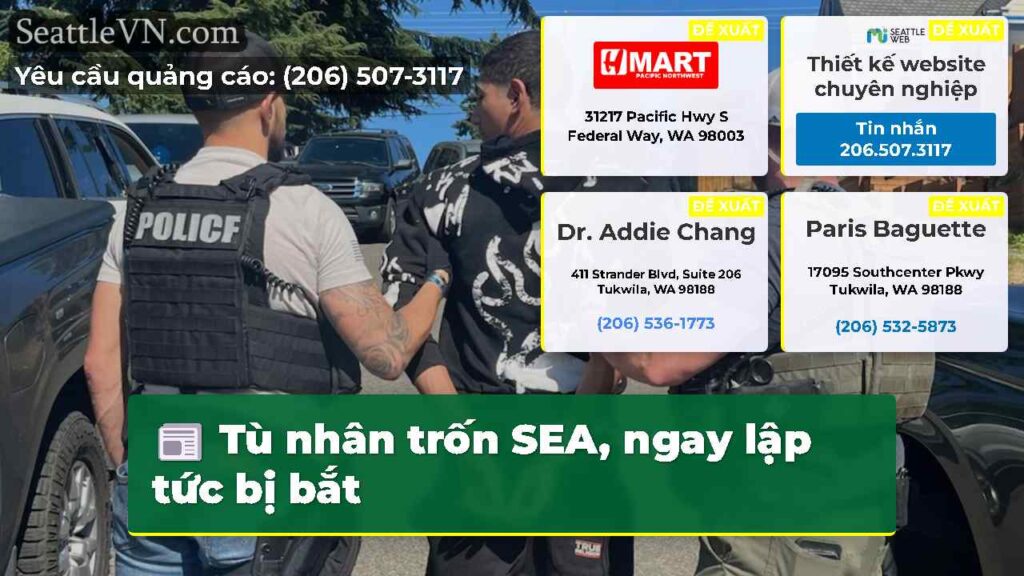 Tù nhân trốn SEA, ngay lập tức bị bắt