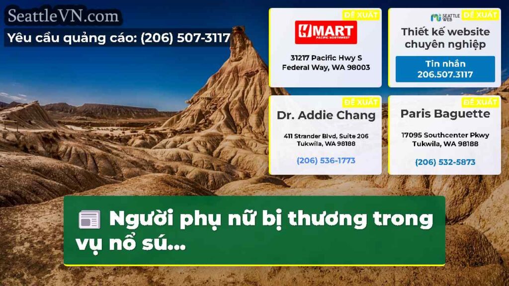 Người phụ nữ bị thương trong vụ nổ sú...