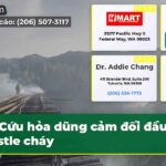 Cứu hỏa dũng cảm đối đầu trestle cháy