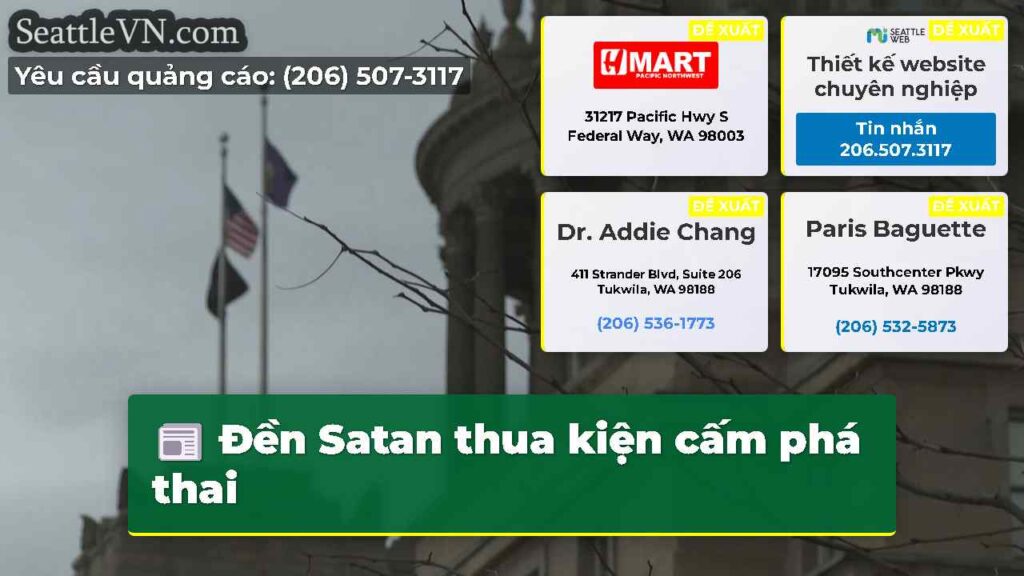 Đền Satan thua kiện cấm phá thai