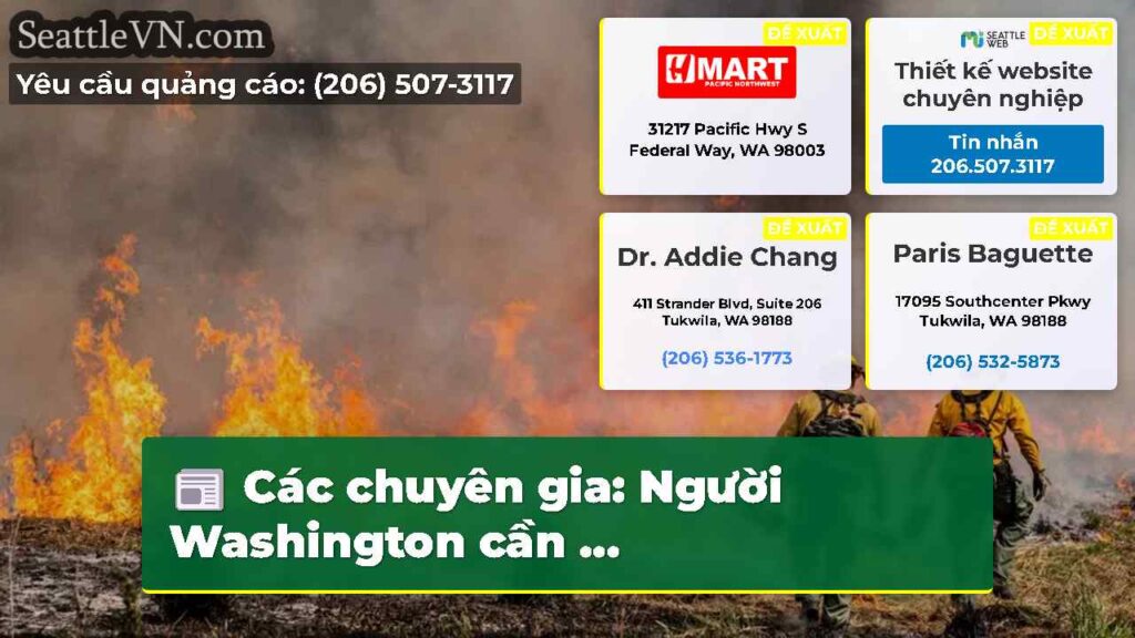 Các chuyên gia: Người Washington cần ...