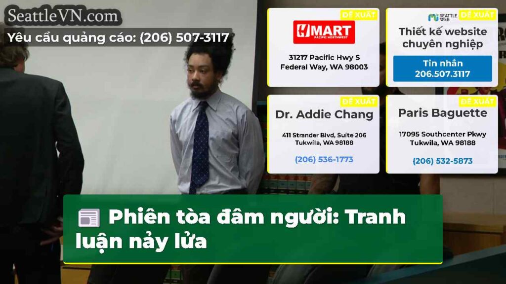 Phiên tòa đâm người: Tranh luận nảy lửa