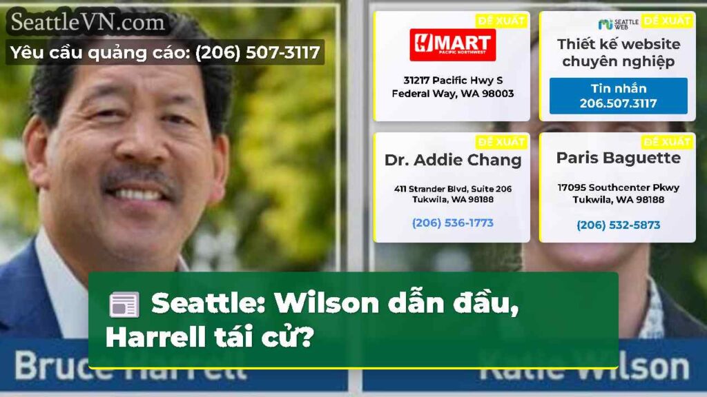 Seattle: Wilson dẫn đầu, Harrell tái cử?