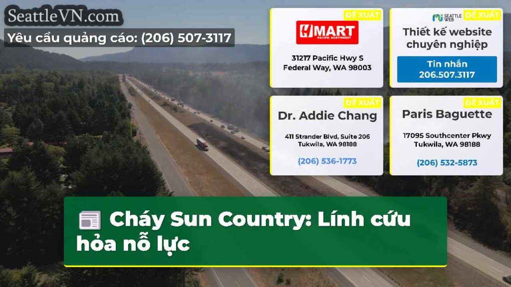 Cháy Sun Country: Lính cứu hỏa nỗ lực