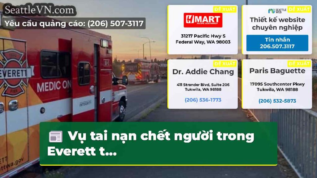 Vụ tai nạn chết người trong Everett t...