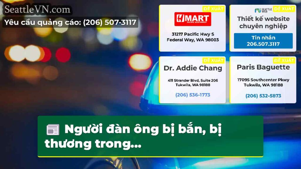 Người đàn ông bị bắn, bị thương trong...
