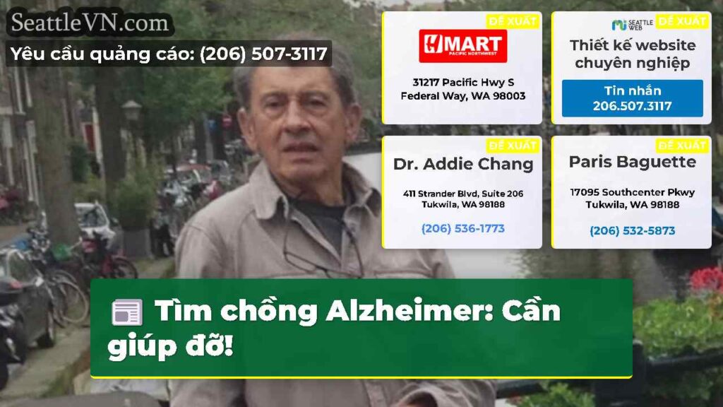 Tìm chồng Alzheimer: Cần giúp đỡ!