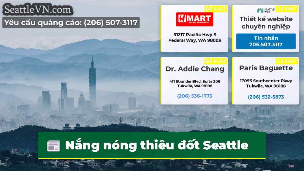 Nắng nóng thiêu đốt Seattle