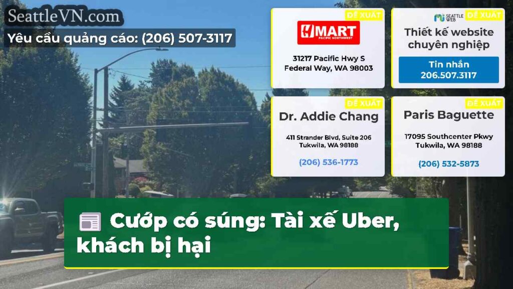 Cướp có súng: Tài xế Uber, khách bị hại