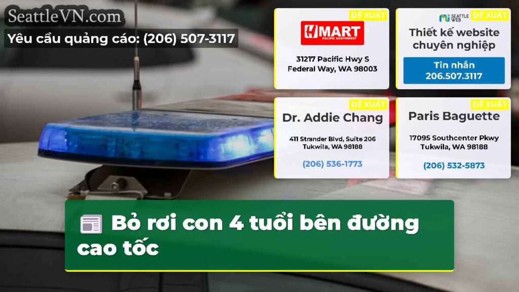 Bỏ rơi con 4 tuổi bên đường cao tốc