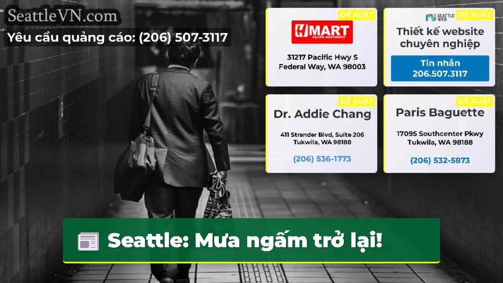 Seattle: Mưa ngấm trở lại!