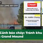 Cảnh báo cháy Tránh khu vực Grand Mound