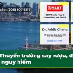 Thuyền trưởng say rượu đi tàu nguy hiểm