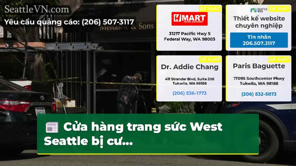Cửa hàng trang sức West Seattle bị cư...
