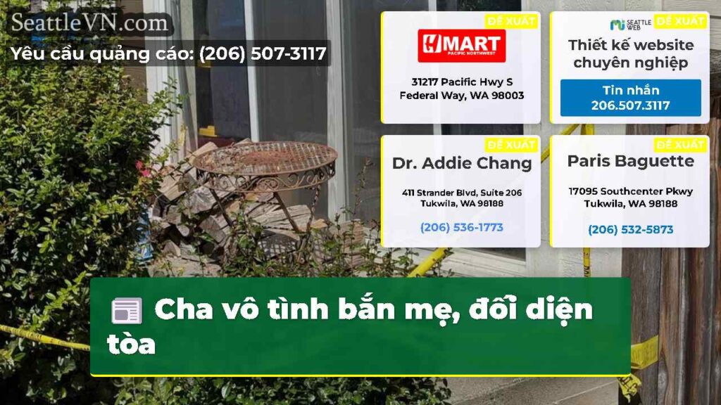 Cha vô tình bắn mẹ, đối diện tòa