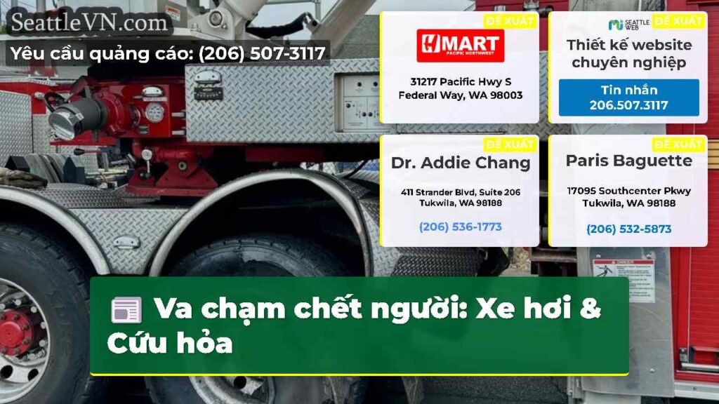 Va chạm chết người: Xe hơi & Cứu hỏa