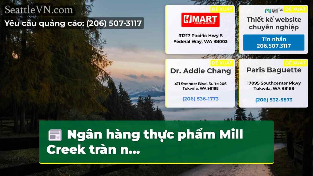 Ngân hàng thực phẩm Mill Creek tràn n...