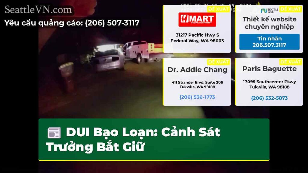 DUI Bạo Loạn: Cảnh Sát Trưởng Bắt Giữ