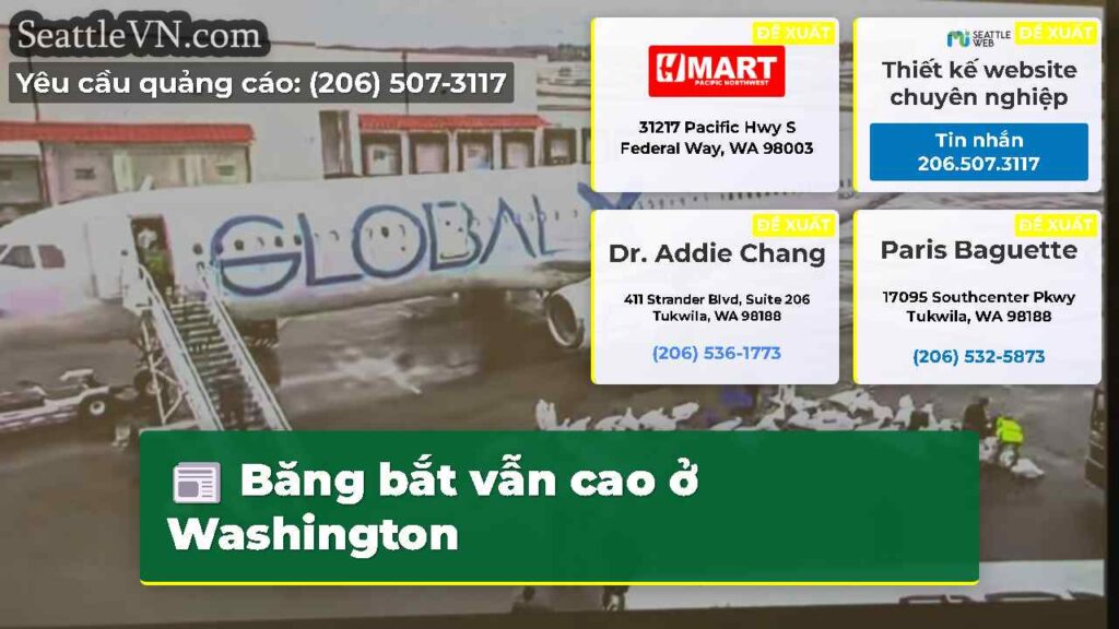 Băng bắt vẫn cao ở Washington