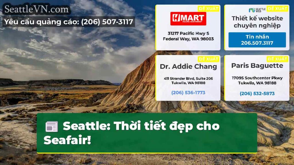 Seattle: Thời tiết đẹp cho Seafair!