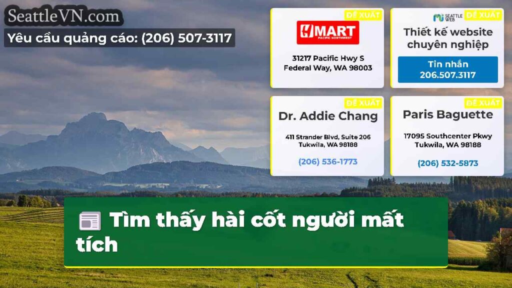 Tìm thấy hài cốt người mất tích