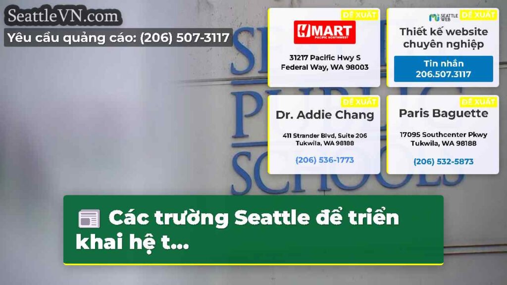 Các trường Seattle để triển khai hệ t...