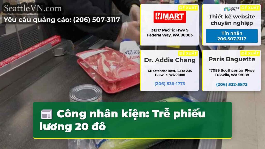 Công nhân kiện: Trễ phiếu lương 20 đô