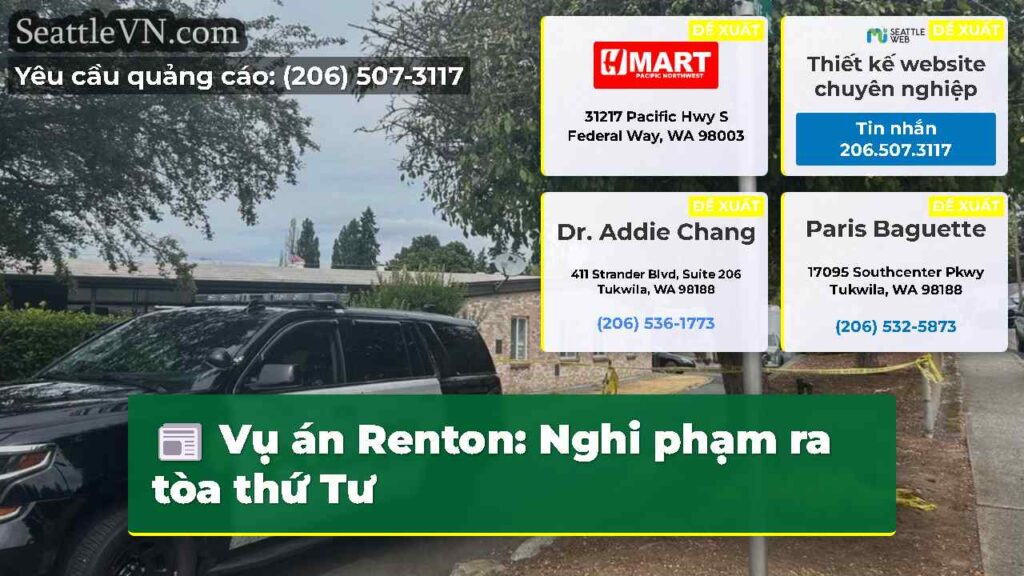 Vụ án Renton: Nghi phạm ra tòa thứ Tư