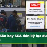 Sân bay SEA đón kỷ lục du lịch