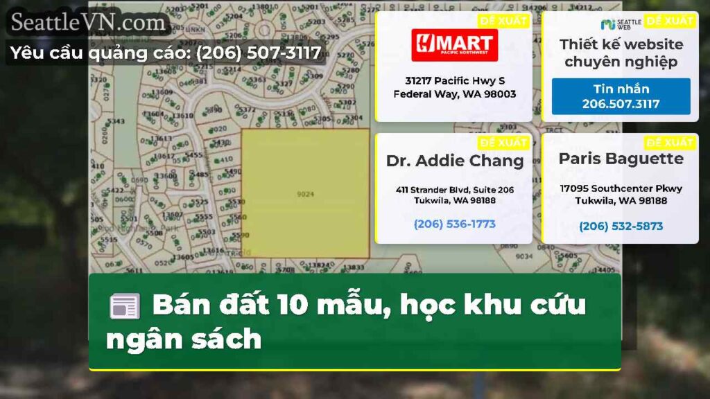 Bán đất 10 mẫu, học khu cứu ngân sách