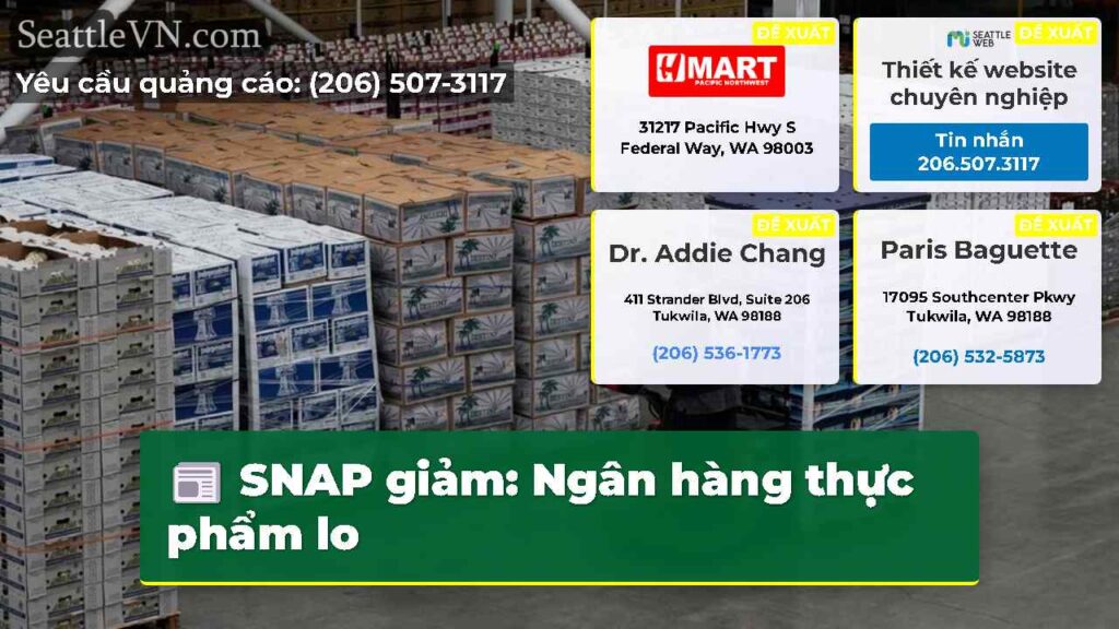 SNAP giảm: Ngân hàng thực phẩm lo