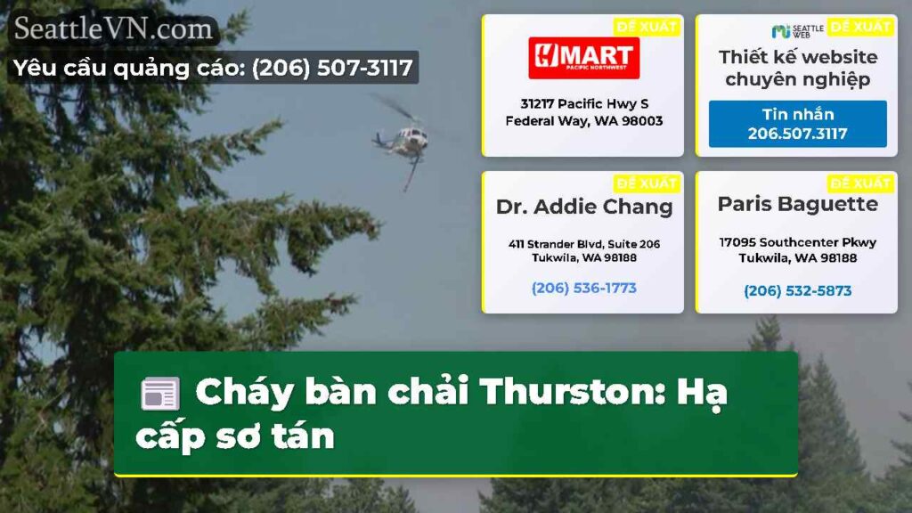 Cháy bàn chải Thurston: Hạ cấp sơ tán