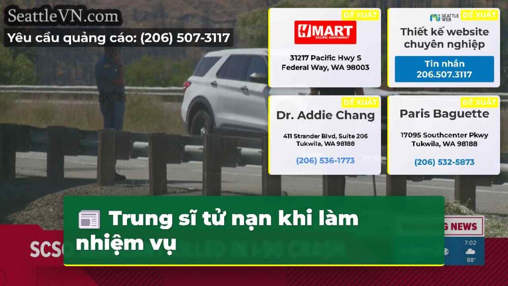 Trung sĩ tử nạn khi làm nhiệm vụ