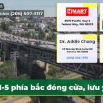 I-5 phía bắc đóng cửa lưu ý!