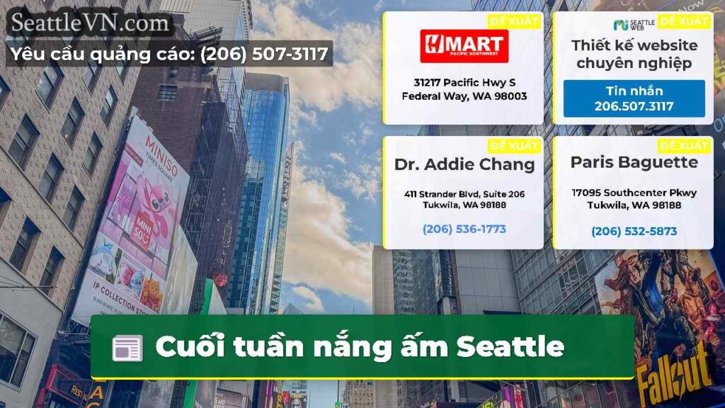 Cuối tuần nắng ấm Seattle
