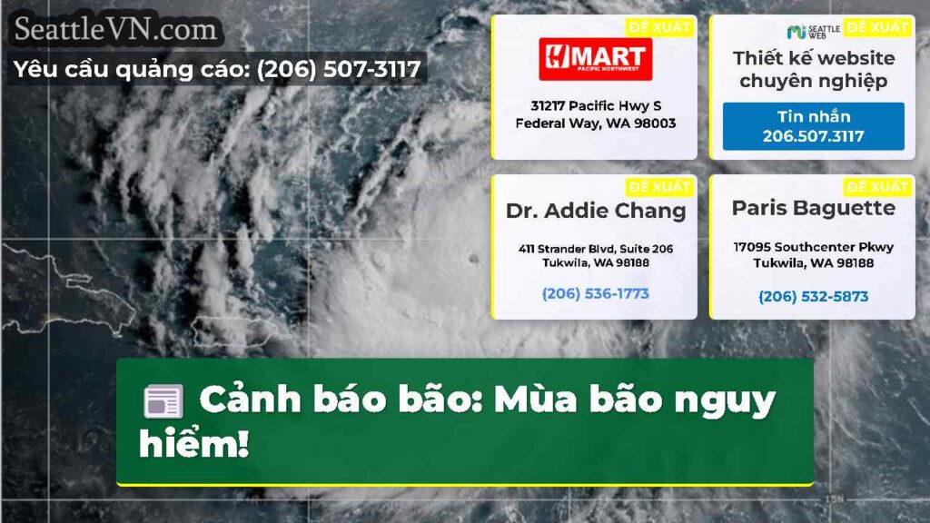 Cảnh báo bão: Mùa bão nguy hiểm!