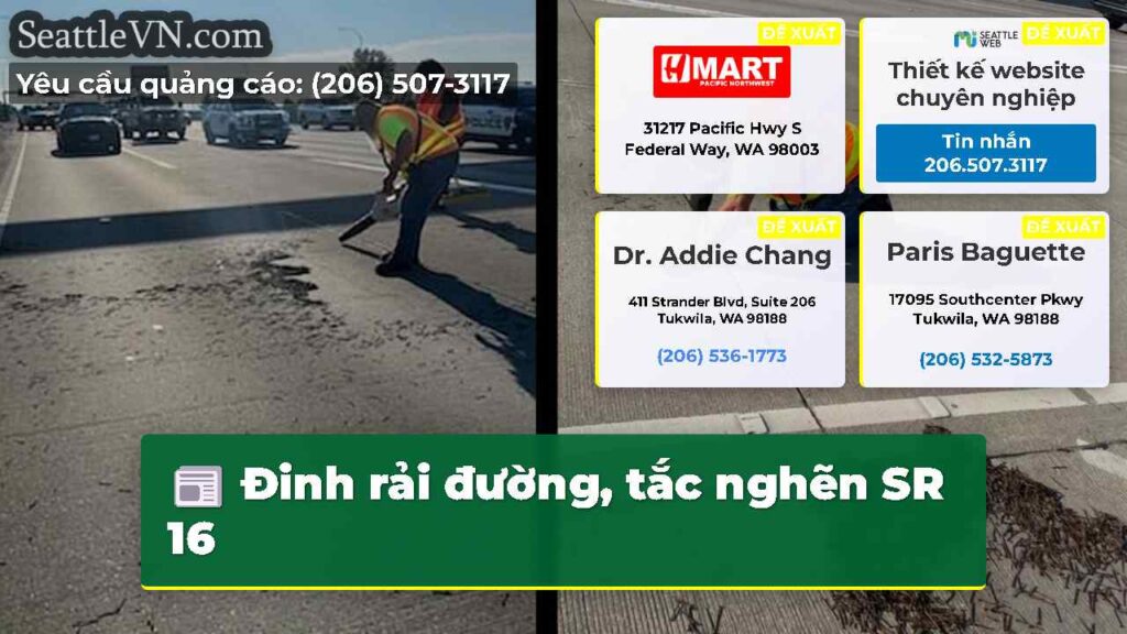 Đinh rải đường, tắc nghẽn SR 16