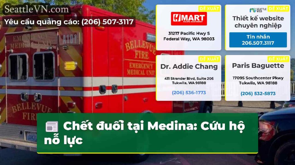 Chết đuối tại Medina: Cứu hộ nỗ lực