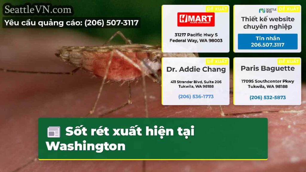 Sốt rét xuất hiện tại Washington