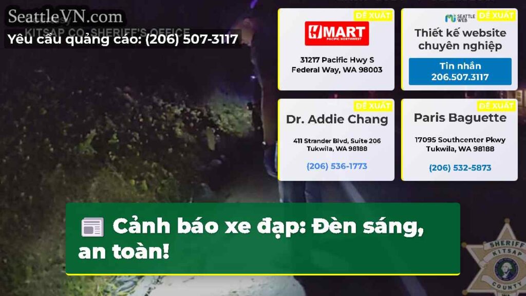 Cảnh báo xe đạp: Đèn sáng, an toàn!