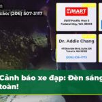 Cảnh báo xe đạp Đèn sáng an toàn!