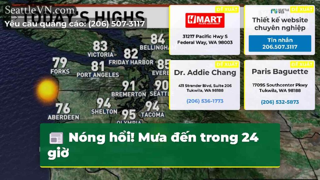 Nóng hổi! Mưa đến trong 24 giờ