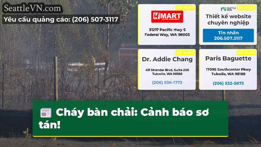 Cháy bàn chải: Cảnh báo sơ tán!