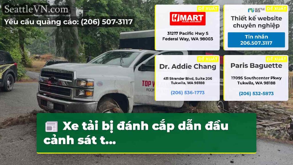 Xe tải bị đánh cắp dẫn đầu cảnh sát t...