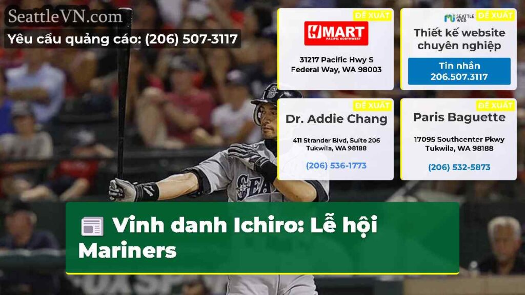 Vinh danh Ichiro: Lễ hội Mariners