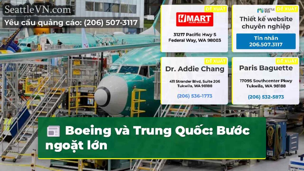 Boeing và Trung Quốc: Bước ngoặt lớn