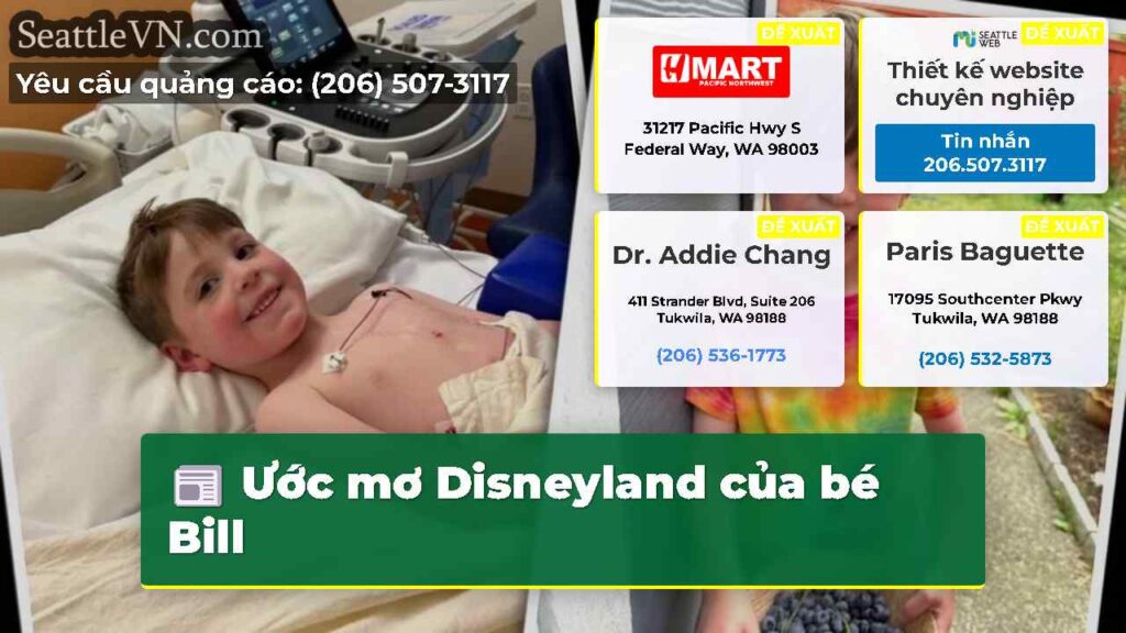 Ước mơ Disneyland của bé Bill