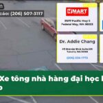 Xe tông nhà hàng đại học liên tiếp