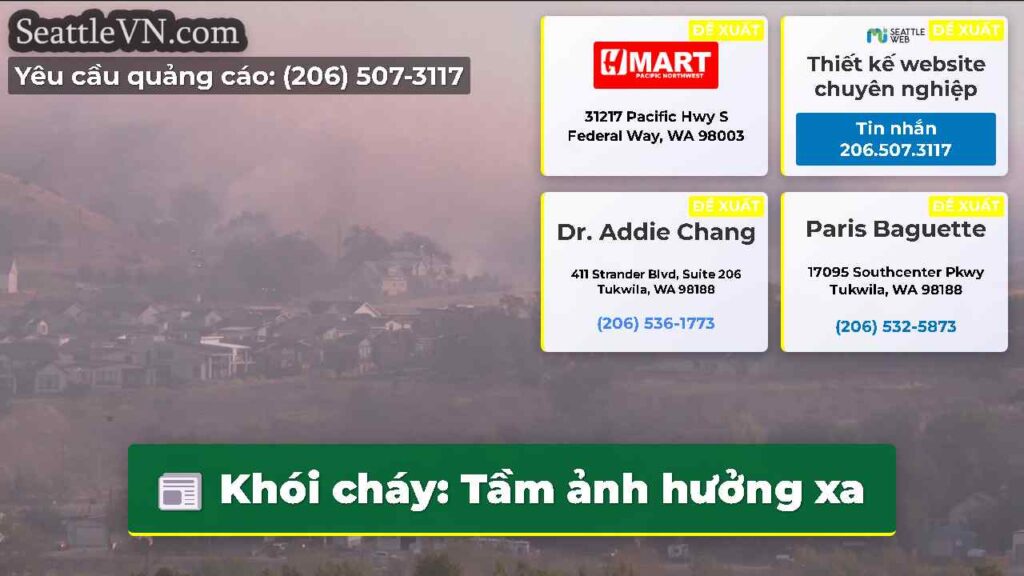 Khói cháy: Tầm ảnh hưởng xa
