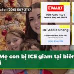 Mẹ con bị ICE giam tại biên giới
